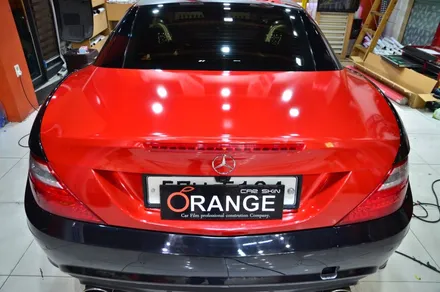 대전 카스킨+오렌지 카스킨+벤츠 SLK AMG+전체랩핑+3M Gloss Dragon Fire Red+드래곤 파이어 레드 / 대전 유성구 원신흥동