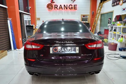 대전 카스킨+오렌지 카스킨+마세라티 콰트로 포르테+전체랩핑+3M 1080-S12 Satin Black+새틴 블랙 / 대전 유성구 원신흥동