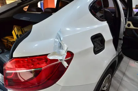 오렌지 카스킨+대전 카스킨+BMW X6+전체 스킨+3M-S12 Satin Black+사틴블랙 / 대전 유성구 원신흥동