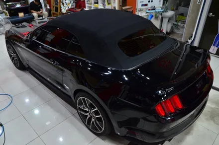 대전카스킨+ 오렌지카스킨+ 대전랩핑+ Ford Mustang GT Convertible + 머스탱 GT 컨버터블 + 3M-2080-M26 Matte Military Green / 대전 유성구 원신흥동