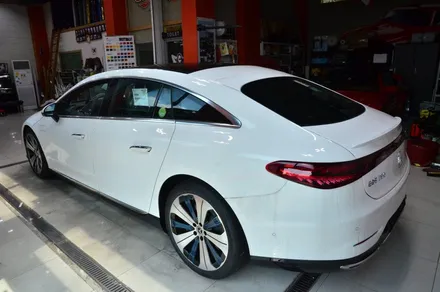 대전카스킨 + 오렌지카스킨 + 대전랩핑 + 세종랩핑 + 전체랩핑+ 전체PPF + Mercedes-Benz EQS +3M-2080-SP240 satin frozen vanilla / 대전 유성구 원신흥동