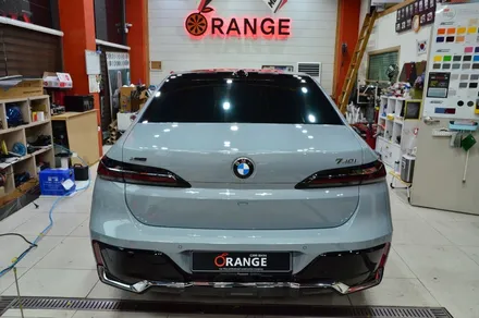 대전카스킨 + 오렌지카스킨 + 대전랩핑 + 세종랩핑 + 전체랩핑 + BMW + BMW 740i + 듀오톤 + styx - Pianm Black + 고광택 + 부분PPF / 대전 유성구 원신흥동