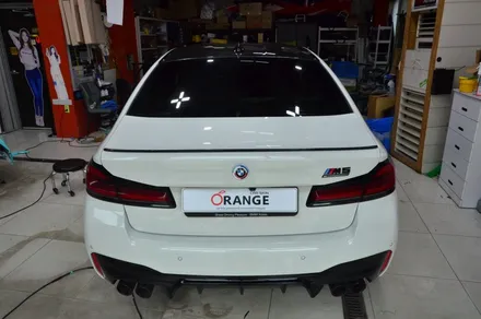 대전카스킨 + 오렌지카스킨 + 전체 랩핑 + BMW + M5 + AXfilm XXL006 (Liquid Metal Midnight Blue) / 대전 유성구 원신흥동