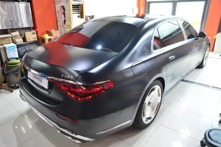 대전 카스킨 + 오렌지 카스킨 + 마이바흐 + S 580 + 전체 랩핑 및 듀오톤 랩핑 + AX Santorini Black , AX Metallic Champagne Gold / 대전 유성구 원신흥동