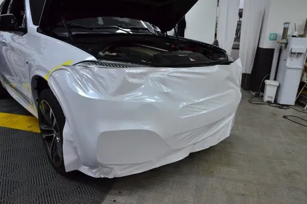 대전 카스킨 + 오렌지 카스킨 + BMW + X5 + 전체랩핑 + 스틱스  + Super Gloss Original Paint Pearl White / 대전 유성구 원신흥동