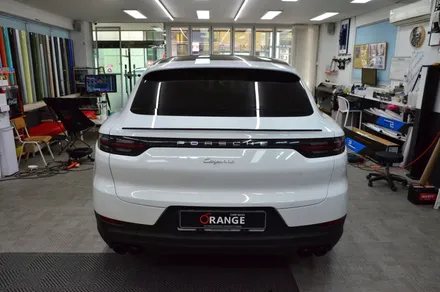 대전 오렌지 카스킨 포르쉐 카이엔 전체 랩핑 시공 / 대전 유성구 원신흥동