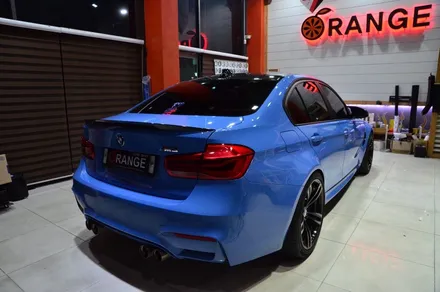 대전 카스킨+오렌지 카스킨+BMW F80 M3+전체랩핑+3M G31 storm gray / 대전 유성구 원신흥동