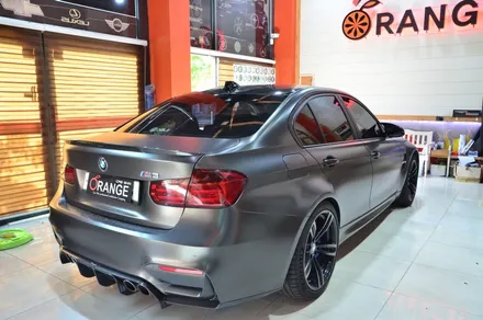 대전 카스킨+오렌지 카스킨+BMW M4+3M사틴블랙+전체랩핑(재시공) / 대전 유성구 원신흥동