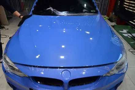 대전 카스킨+오렌지 카스킨+BMW M3+Gloss Storm Grey+재시공 전체랩핑 / 대전 유성구 원신흥동