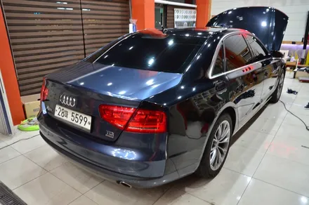 대전 카스킨+오렌지 카스킨+아우디A8L+전체랩핑+3M 1080 GP240 Gloss White Gold Sparkle+글로스 화이트 골드 스파클 / 대전 유성구 원신흥동