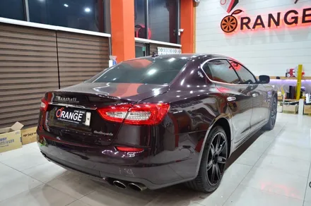 대전 카스킨+오렌지 카스킨+마세라티 콰트로 포르테+전체랩핑+3M 1080-S12 Satin Black+새틴 블랙 / 대전 유성구 원신흥동