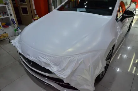 대전카스킨 + 오렌지카스킨 + 대전랩핑 + 세종랩핑 + 전체랩핑+ 전체PPF + Mercedes-Benz EQS +3M-2080-SP240 satin frozen vanilla / 대전 유성구 원신흥동