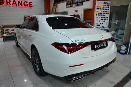 대전카스킨 + 오렌지카케어 + 오렌지카스킨 + 전체랩핑 + 전체PPF + Mercedes-Benz + S400d + KEEP GAURD PPF +벤츠S400d / 대전 유성구 원신흥동
