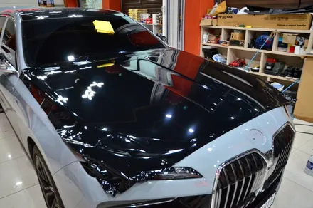 대전카스킨 + 오렌지카스킨 + 대전랩핑 + 세종랩핑 + 전체랩핑 + BMW + BMW 740D + 듀오톤 + styx - Pianm Black + 고광택 / 대전 유성구 원신흥동
