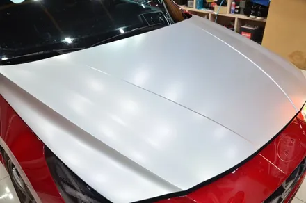 대전카스킨 + 오렌지카스킨 + 현대자동차 + 아반떼N + 전체랩핑 + 에이버리 슈프림(AVERY DENNISON) + Satin Silver Metallic / 대전 유성구 원신흥동