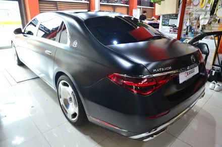 대전 카스킨 + 오렌지 카스킨 + 마이바흐 + S 580 + 전체 랩핑 및 듀오톤 랩핑 + AX Santorini Black , AX Metallic Champagne Gold / 대전 유성구 원신흥동