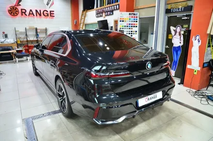 대전 카스킨 + 오렌지 카스킨 + BMW + 듀오톤 시공 + 크롬 죽이기 +  TECK WRAP Silver Fern / 대전 유성구 원신흥동