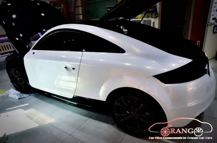 대전카스킨 + 오렌지카케어 + 오렌지카스킨 + 전체랩핑 + 아우디 + 아우디TT +3M + Gloss White Gold Sparkle + 글로스화이트골드스파클 / 대전 유성구 원신흥동