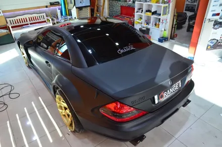 대전카스킨+오렌지카스킨+부분랩핑+BENZ SL65 AMG+골드 / 대전 유성구 원신흥동