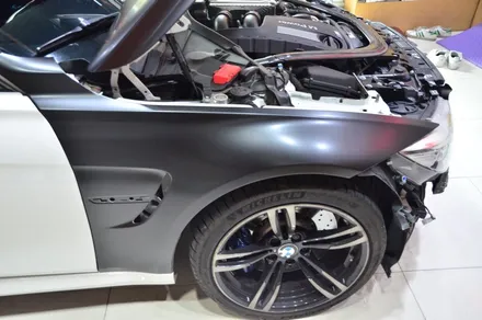 대전 카스킨+오렌지 카스킨+BMW M4+3M사틴블랙+전체랩핑(재시공) / 대전 유성구 원신흥동