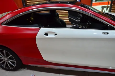 대전 카스킨+오렌지 카스킨+벤츠 AMG S63+전체랩핑+사틴블랙+Satin Black / 대전 유성구 원신흥동