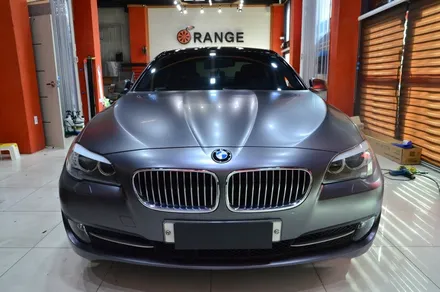대전 카스킨+오렌지 카스킨+BMW 525d+전체랩핑+Satin Dark Grey+새틴 다크 그레이 / 대전 유성구 원신흥동