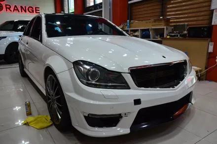 대전카스킨 + 오렌지카케어 + 오렌지카스킨 + 전체랩핑 + 벤츠 +   벤츠c63amg + 3M.1080-G201 Gloss Anthracite / 대전 유성구 원신흥동