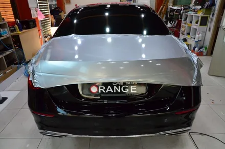 대전카스킨 + 오렌지카케어 + 오렌지카스킨 + 전체랩핑 + 벤츠S580+Mercedes-Benz S580+듀오톤+3m 1080-G120 Gloss White Aluminum / 대전 유성구 원신흥동