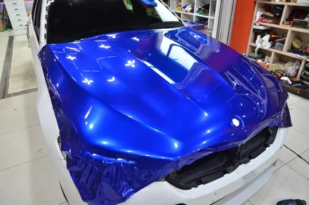 대전카스킨 + 오렌지카스킨 + 전체 랩핑 + BMW + M5 + AXfilm XXL006 (Liquid Metal Midnight Blue) / 대전 유성구 원신흥동