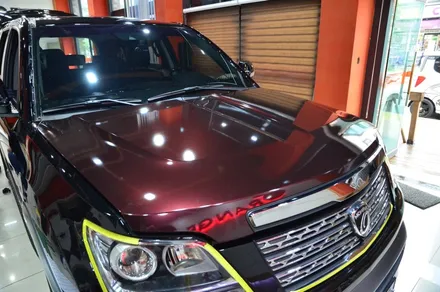 대전 카스킨+오렌지 카스킨+기아 모하비 4WD+전체랩핑+3M GP293 Gloss Black Cherry+글로스 블랙 체리 / 대전 유성구 원신흥동