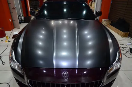 대전 카스킨+오렌지 카스킨+마세라티 콰트로 포르테+전체랩핑+3M 1080-S12 Satin Black+새틴 블랙 / 대전 유성구 원신흥동