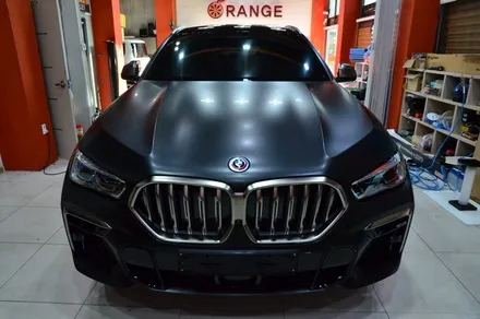 대전카스킨 + 오렌지카스킨 + 대전랩핑 + 세종랩핑 + 전체랩핑 + BMW + X6M50i + 3m.2080-S12 Satin Black + 사틴블랙 / 대전 유성구 원신흥동