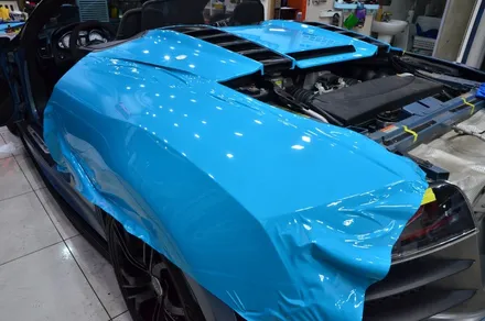 대전카스킨 + 오렌지카스킨 + 전체랩핑 + 전체PPF + AUDI + R8 GT 스파이더 + MIAMI BlLUE + 마이에미블루 + AX Film + 고광택 / 대전 유성구 원신흥동
