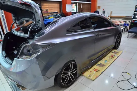 대전 카스킨 + 오렌지 카스킨 + 현대 + 아반떼 MD + 전페랩핑 +BB WRAP AMG Selenite Grey / 대전 유성구 원신흥동