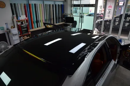 대전 카스킨 + 오렌지 카스킨 + 렉서스 + LS600h + 전체랩핑 + 스틱스 Super Gloss Porsche Olive Green / 대전 유성구 원신흥동