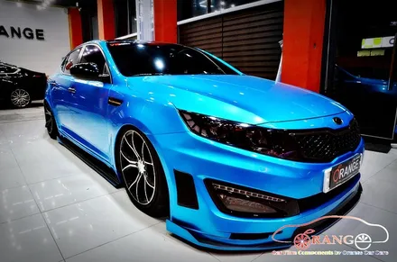 대전카스킨 + 오렌지카스킨 + 전체랩핑 + 기아자동차 + K5 + 3M + Gloss Atlantis Blue + 글로스 아틀란티스 블루 / 대전 유성구 원신흥동