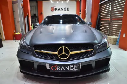 대전카스킨+오렌지카스킨+부분랩핑+BENZ SL65 AMG+골드 / 대전 유성구 원신흥동