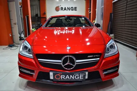 대전 카스킨+오렌지 카스킨+벤츠 SLK AMG+전체랩핑+3M Gloss Dragon Fire Red+드래곤 파이어 레드 / 대전 유성구 원신흥동
