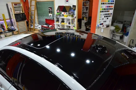 대전 카스킨+오렌지 카스킨+BMW G30 520d+루프스킨+유광블랙 / 대전 유성구 원신흥동