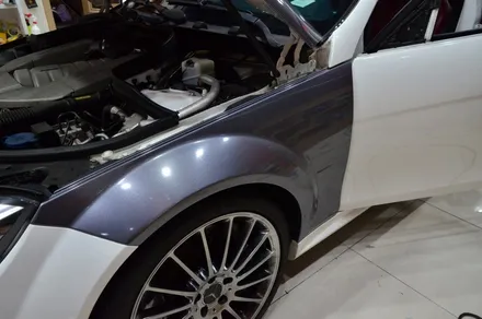 대전카스킨 + 오렌지카케어 + 오렌지카스킨 + 전체랩핑 + 벤츠 +   벤츠c63amg + 3M.1080-G201 Gloss Anthracite / 대전 유성구 원신흥동