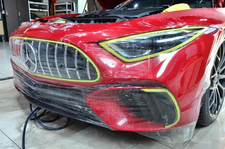 대전카스킨 + 오렌지카케어 + 오렌지카스킨 + 전체랩핑 + 전체PPF + Mercedes-Benz + SL63AMG + SL63 + KEEP GAURD PPF / 대전 유성구 원신흥동