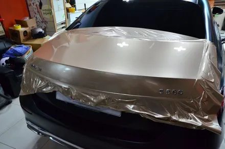 대전 카스킨 + 오렌지 카스킨 + 마이바흐 + S 580 + 전체 랩핑 및 듀오톤 랩핑 + AX Santorini Black , AX Metallic Champagne Gold / 대전 유성구 원신흥동
