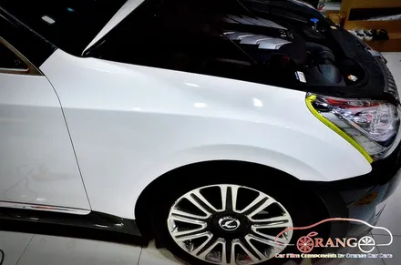 대전카스킨 + 오렌지카케어 + 오렌지카스킨 + 전체랩핑 + 현대자동차 + 에쿠스리무진 + 3M + Gloss White + 글로스화이트 / 대전 유성구 원신흥동