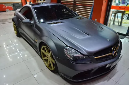 대전카스킨+오렌지카스킨+부분랩핑+BENZ SL65 AMG+골드 / 대전 유성구 원신흥동