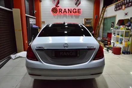 대전 카스킨+오렌지 카스킨+전체랩핑+벤츠 s350d 4matic+글로스 화이트 골드 스파클+gloss white gold sparkle / 대전 유성구 원신흥동