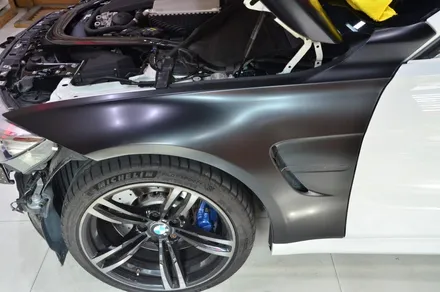 대전 카스킨+오렌지 카스킨+BMW M4+3M사틴블랙+전체랩핑(재시공) / 대전 유성구 원신흥동
