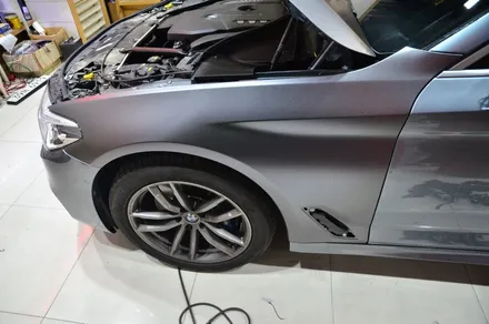 대전 카스킨+오렌지 카스킨+BMW G30 530i+3m사틴다크그레이+전체랩핑 / 대전 유성구 원신흥동