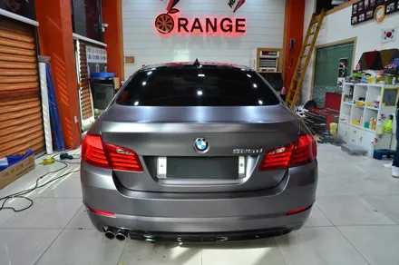 대전 카스킨+오렌지 카스킨+BMW 525d+전체랩핑+Satin Dark Grey+새틴 다크 그레이 / 대전 유성구 원신흥동