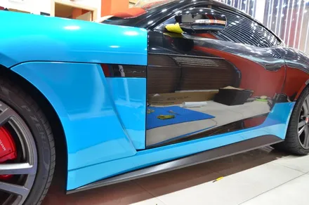 대전 카스킨+오렌지 카스킨+재규어 F 타입 SVR 575+전체랩핑+3M 1080 G356 Gloss Atomic Teal +글로스 아토믹 틸 / 대전 유성구 원신흥동