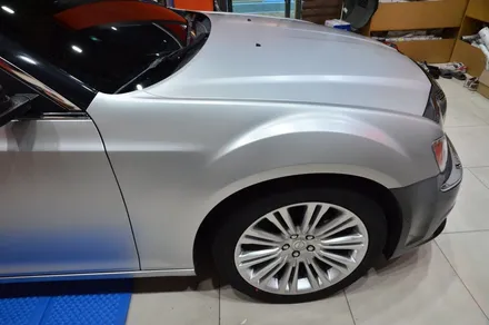 대전 카스킨+오렌지 카스킨+크라이슬러 300C+전체랩핑+3M 1080-S120 Satin White  Aluminum+새틴 화이트 알루미늄 / 대전 유성구 원신흥동